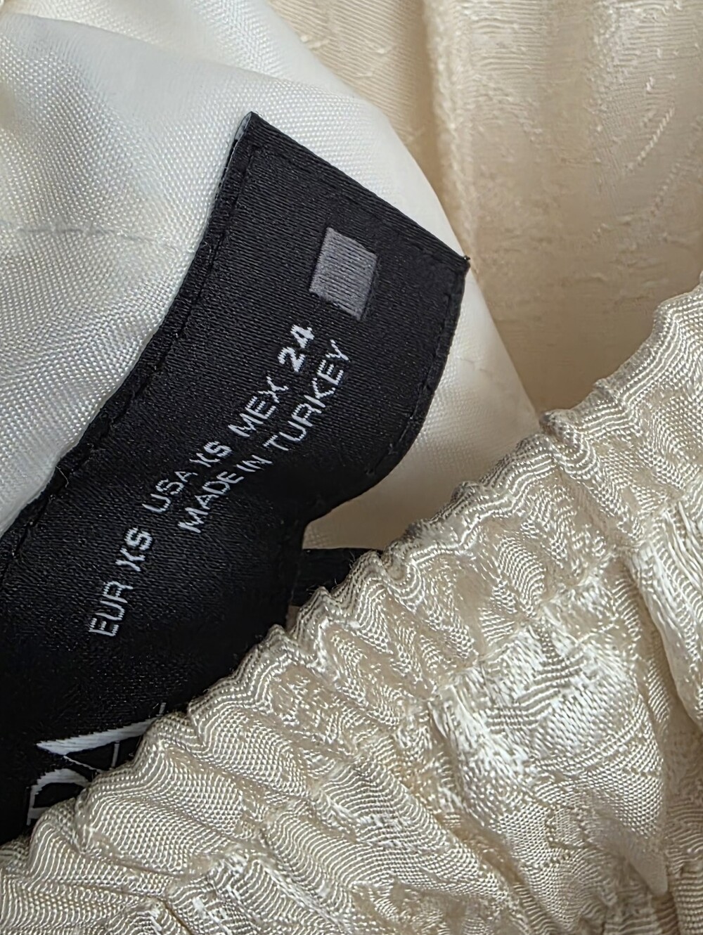Zara Jacquard Ecru Ivory FLORAL pants - Picture 7 of 11